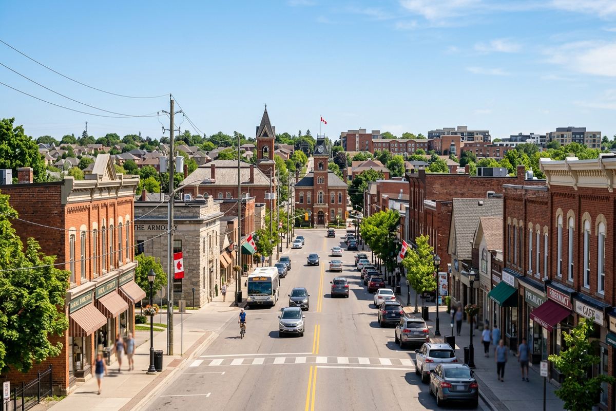 Aurora, Ontario streetscape