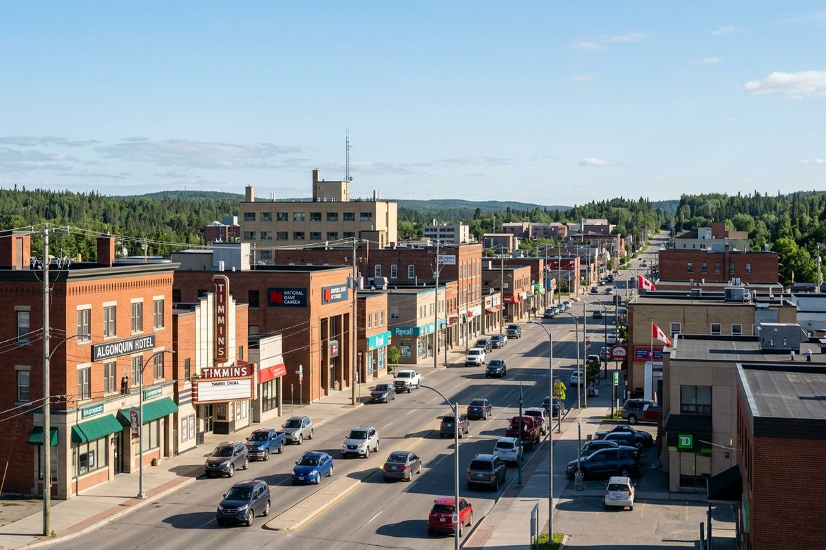 Timmins, Ontario streetscape