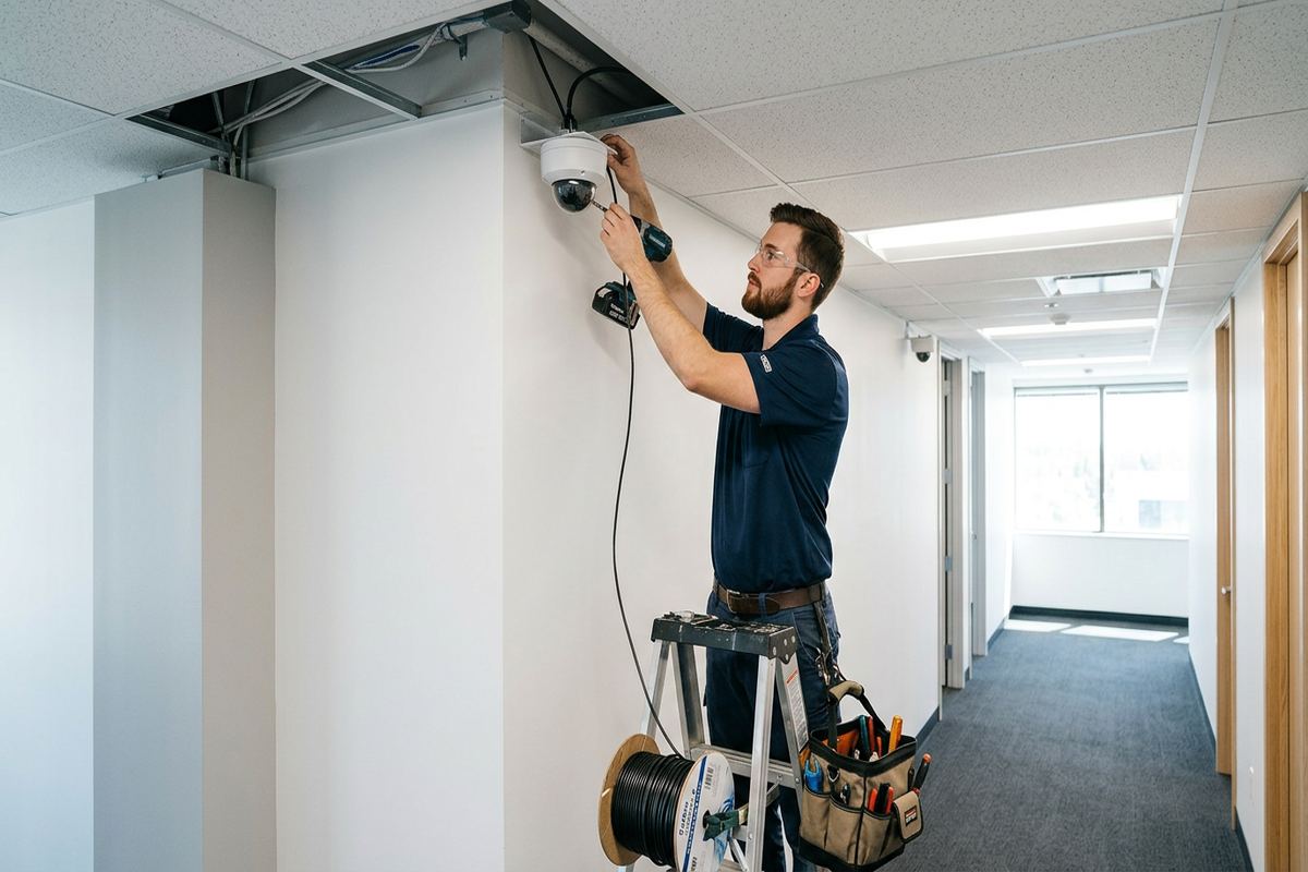 Video retention planning being performed by a UnifiedLink low-voltage technician