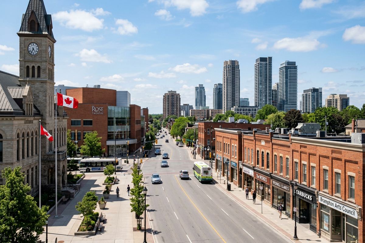 Brampton, Ontario streetscape